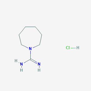 molecular formula C7H16ClN3 B3070286 氮杂环己烷-1-甲酰亚胺酰胺盐酸盐 CAS No. 100185-61-3