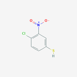 molecular formula C6H4ClNO2S B3070303 4-Chloro-3-nitrobenzenethiol CAS No. 100191-28-4
