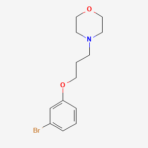 molecular formula C13H18BrNO2 B3070317 4-(3-(3-Bromophenoxy)propyl)morpholine CAS No. 1002056-86-1