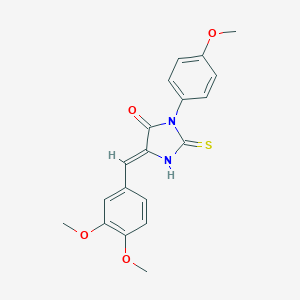 5-(3,4-Dimethoxybenzylidene)-3-(4-methoxyphenyl)-2-thioxo-4-imidazolidinone