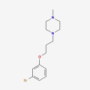 molecular formula C14H21BrN2O B3070321 1-(3-(3-Bromophenoxy)propyl)-4-methylpiperazine CAS No. 1002057-88-6