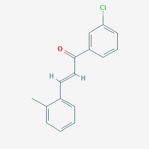 molecular formula C16H13ClO B3070323 (2E)-1-(3-Chlorophenyl)-3-(2-methylphenyl)prop-2-en-1-one CAS No. 1002182-79-7