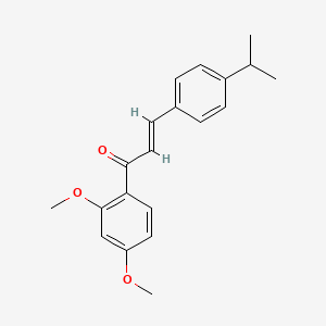 molecular formula C20H22O3 B3070330 (2E)-1-(2,4-Dimethoxyphenyl)-3-[4-(propan-2-yl)phenyl]prop-2-en-1-one CAS No. 1002460-32-3