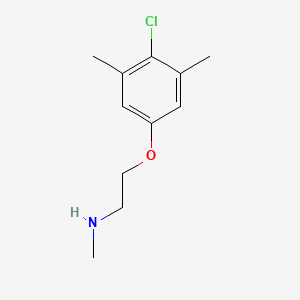 molecular formula C11H16ClNO B3070340 2-(4-Chloro-3,5-dimethylphenoxy)-N-methyl-1-ethanamine CAS No. 1002514-46-6