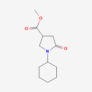 molecular formula C12H19NO3 B3070345 1-环己基-5-氧代吡咯烷-3-羧酸甲酯 CAS No. 100252-83-3