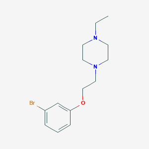 molecular formula C14H21BrN2O B3070346 1-(2-(3-Bromophenoxy)ethyl)-4-ethylpiperazine CAS No. 1002536-33-5