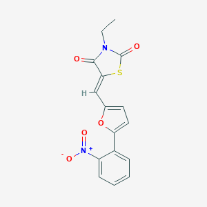 3-Ethyl-5-[(5-{2-nitrophenyl}-2-furyl)methylene]-1,3-thiazolidine-2,4-dione