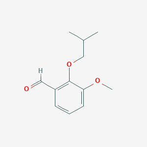 molecular formula C12H16O3 B3070355 2-Isobutoxy-3-methoxybenzaldehyde CAS No. 100256-90-4