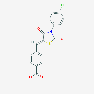 Methyl 4-{[3-(4-chlorophenyl)-2,4-dioxo-1,3-thiazolidin-5-ylidene]methyl}benzoate