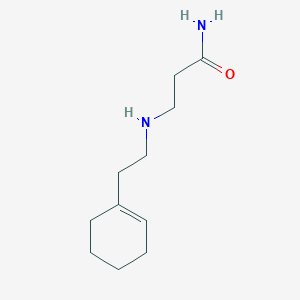 molecular formula C11H20N2O B3070392 3-{[2-(1-Cyclohexen-1-YL)ethyl]amino}propanamide CAS No. 1002803-56-6