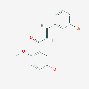 molecular formula C17H15BrO3 B3070399 (2E)-3-(3-溴苯基)-1-(2,5-二甲氧基苯基)丙-2-烯-1-酮 CAS No. 1002849-71-9