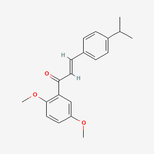 molecular formula C20H22O3 B3070400 (2E)-1-(2,5-Dimethoxyphenyl)-3-[4-(propan-2-yl)phenyl]prop-2-en-1-one CAS No. 1002852-81-4