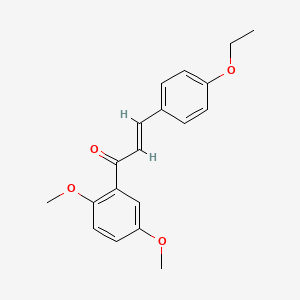 molecular formula C19H20O4 B3070405 (2E)-1-(2,5-Dimethoxyphenyl)-3-(4-ethoxyphenyl)prop-2-en-1-one CAS No. 1002853-72-6