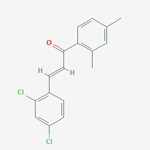 molecular formula C17H14Cl2O B3070414 (2E)-3-(2,4-Dichlorophenyl)-1-(2,4-dimethylphenyl)prop-2-en-1-one CAS No. 1002898-04-5