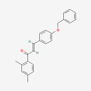 molecular formula C24H22O2 B3070425 (2E)-3-[4-(Benzyloxy)phenyl]-1-(2,4-dimethylphenyl)prop-2-en-1-one CAS No. 1002898-19-2