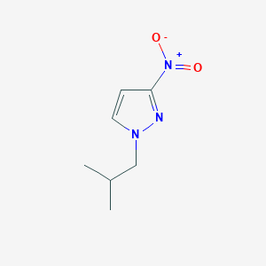 molecular formula C7H11N3O2 B3070428 1-(2-methylpropyl)-3-nitro-1H-pyrazole CAS No. 1003012-06-3