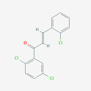 molecular formula C15H9Cl3O B3070444 (2E)-3-(2-Chlorophenyl)-1-(2,5-dichlorophenyl)prop-2-en-1-one CAS No. 1003451-95-3