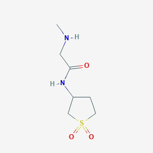molecular formula C7H14N2O3S B3070450 N-(1,1-Dioxo-1lambda6-thiolan-3-yl)-2-(methylamino)acetamide CAS No. 1003584-60-8