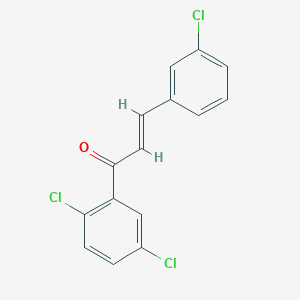 molecular formula C15H9Cl3O B3070456 (2E)-3-(3-Chlorophenyl)-1-(2,5-dichlorophenyl)prop-2-en-1-one CAS No. 1003745-16-1