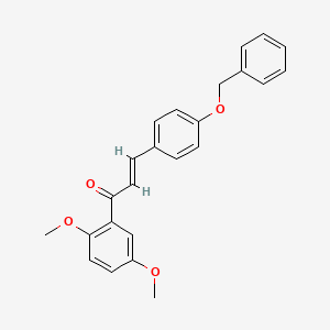 molecular formula C24H22O4 B3070458 (2E)-3-[4-(Benzyloxy)phenyl]-1-(2,5-dimethoxyphenyl)prop-2-en-1-one CAS No. 1003745-36-5