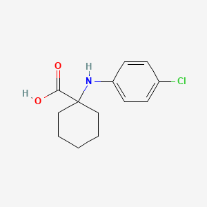 molecular formula C13H16ClNO2 B3070479 1-[(4-Chlorophenyl)amino]cyclohexanecarboxylic acid CAS No. 100380-25-4