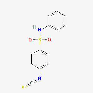 molecular formula C13H10N2O2S2 B3070487 4-isothiocyanato-N-phenylbenzenesulfonamide CAS No. 100382-12-5