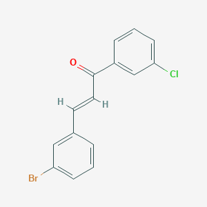 molecular formula C15H10BrClO B3070523 (2E)-3-(3-溴苯基)-1-(3-氯苯基)丙-2-烯-1-酮 CAS No. 1004039-97-7