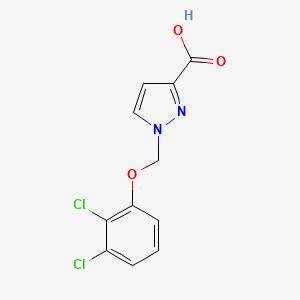 molecular formula C11H8Cl2N2O3 B3070530 1-[(2,3-二氯苯氧基)甲基]-1H-吡唑-3-羧酸 CAS No. 1004193-01-4