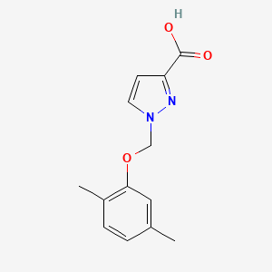 molecular formula C13H14N2O3 B3070553 1-[(2,5-dimethylphenoxy)methyl]-1H-pyrazole-3-carboxylic acid CAS No. 1004193-23-0