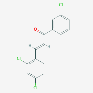 molecular formula C15H9Cl3O B3070567 (2E)-1-(3-氯苯基)-3-(2,4-二氯苯基)丙-2-烯-1-酮 CAS No. 1004209-24-8