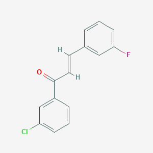 molecular formula C15H10ClFO B3070574 (E)-1-(3-chlorophenyl)-3-(3-fluorophenyl)prop-2-en-1-one CAS No. 1004211-97-5