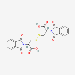 molecular formula C22H16N2O8S2 B3070577 3,3-Disulfanediylbis(2-(1,3-dioxoisoindolin-2-yl)propanoic acid) CAS No. 100434-33-1