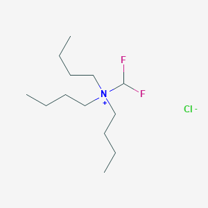 molecular formula C13H28ClF2N B3070586 N,N-Dibutyl-N-(difluoromethyl)butan-1-aminium chloride CAS No. 1004517-48-9