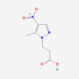 molecular formula C7H9N3O4 B3070605 3-(5-甲基-4-硝基-1H-吡唑-1-基)丙酸 CAS No. 1004644-54-5