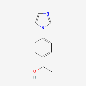 molecular formula C11H12N2O B3070610 1-[4-(1H-咪唑-1-基)苯基]乙醇 CAS No. 100479-70-7