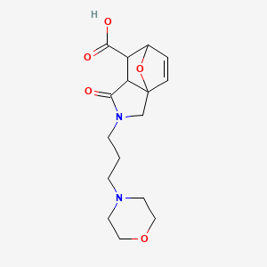molecular formula C16H22N2O5 B3070657 2-(3-吗啉-4-基丙基)-1-氧代-1,2,3,6,7,7a-六氢-3a,6-环氧异吲哚-7-羧酸 CAS No. 1005038-72-1