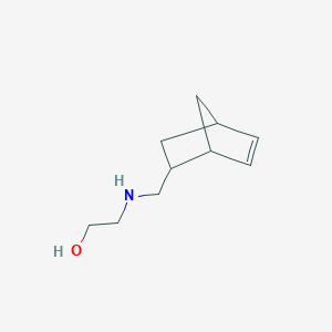 molecular formula C10H17NO B3070666 2-[(Bicyclo[2.2.1]hept-5-en-2-ylmethyl)-amino]-ethanol CAS No. 1005063-02-4
