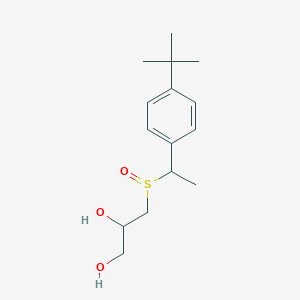 molecular formula C15H24O3S B3070688 3-({1-[4-(Tert-butyl)phenyl]ethyl}sulfinyl)-1,2-propanediol CAS No. 1005130-59-5