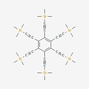molecular formula C36H54Si6 B3070695 Hexakis[(trimethylsilyl)ethynyl]benzene CAS No. 100516-62-9