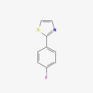 molecular formula C9H6FNS B3070699 2-(4-Fluorophenyl)thiazole CAS No. 1005196-13-3