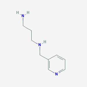 molecular formula C9H15N3 B3070736 N1-(3-吡啶基甲基)-1,3-丙二胺 CAS No. 100553-71-7