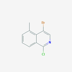 B3070758 4-Bromo-1-chloro-5-methylisoquinoline CAS No. 1005772-75-7