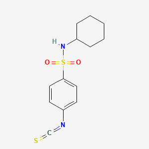 molecular formula C13H16N2O2S2 B3070775 N-cyclohexyl-4-isothiocyanatobenzenesulfonamide CAS No. 100615-88-1