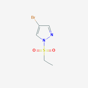 molecular formula C5H7BrN2O2S B3070783 4-溴-1-乙磺酰基-1H-吡唑 CAS No. 1006247-22-8