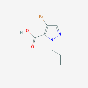molecular formula C7H9BrN2O2 B3070882 4-溴-1-丙基-1H-吡唑-5-羧酸 CAS No. 1006457-27-7