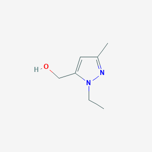 molecular formula C7H12N2O B3070889 (1-ethyl-3-methyl-1H-pyrazol-5-yl)methanol CAS No. 1006464-74-9