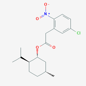 molecular formula C18H24ClNO4 B307093 2-Isopropyl-5-methylcyclohexyl {5-chloro-2-nitrophenyl}acetate 