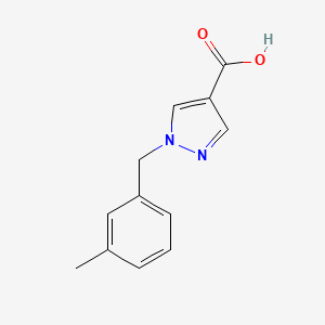 molecular formula C12H12N2O2 B3070934 1-(3-甲基苄基)-1H-吡唑-4-羧酸 CAS No. 1006494-81-0