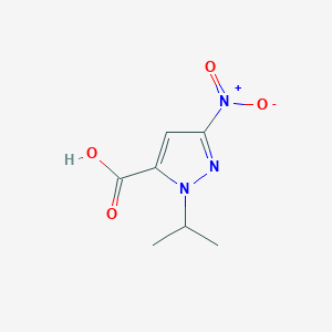molecular formula C7H9N3O4 B3070945 1-异丙基-3-硝基-1H-吡唑-5-羧酸 CAS No. 1006950-68-0