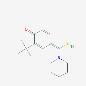 molecular formula C20H31NOS B307098 2,6-ditert-butyl-4-[piperidin-1-yl(sulfanyl)methylidene]cyclohexa-2,5-dien-1-one 
